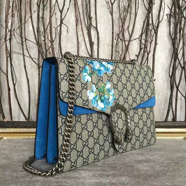 Gucci Dionysus GG Canvas Shoulder Bag 403348 Blue