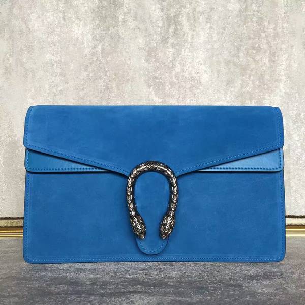 Gucci Dionysus Suede Leather Clutches 415155 Blue