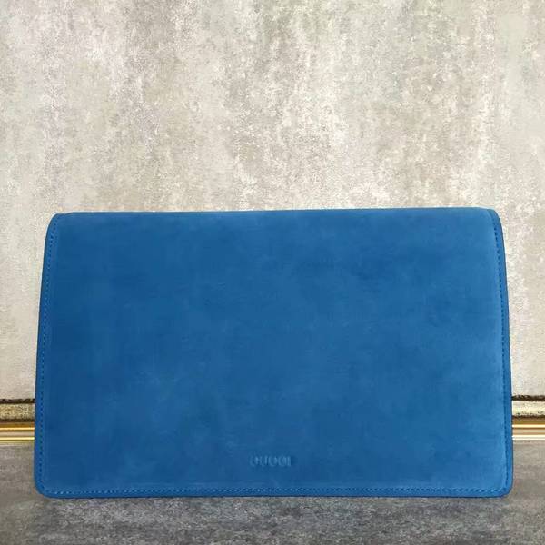 Gucci Dionysus Suede Leather Clutches 415155 Blue