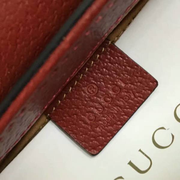 Gucci GG Canvas Shoulder Bag 453189 Green&Red