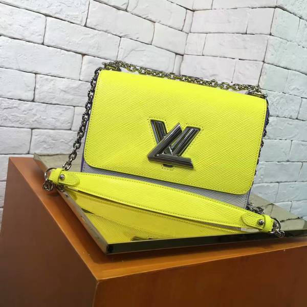 Louis Vuitton TWIST EPI Leather Bag 50271 Light Green&Grey