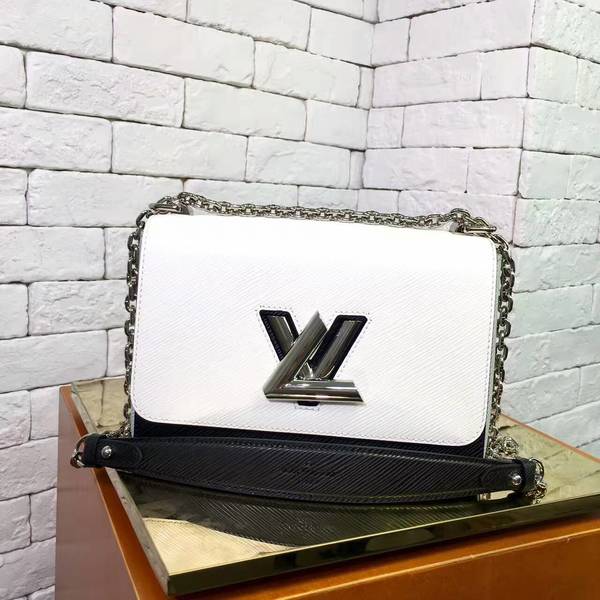 Louis Vuitton TWIST EPI Leather Bag 50271 White&Black