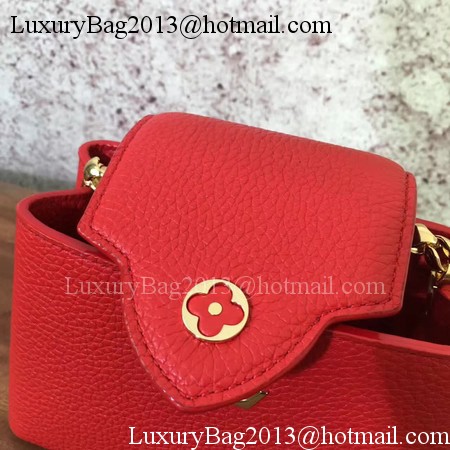 Louis Vuitton original Elegant Capucines Bags M42935 Red