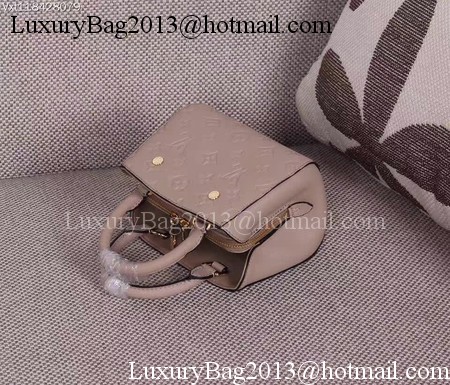 Louis Vuitton Monogram Empreinte NANO MONTAIGNE Bag M50865 Apricot