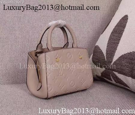 Louis Vuitton Monogram Empreinte NANO MONTAIGNE Bag M50865 Apricot