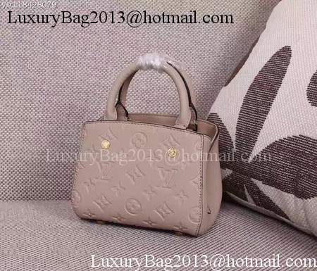 Louis Vuitton Monogram Empreinte NANO MONTAIGNE Bag M50865 Apricot