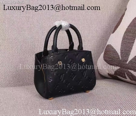 Louis Vuitton Monogram Empreinte NANO MONTAIGNE Bag M50865 Black