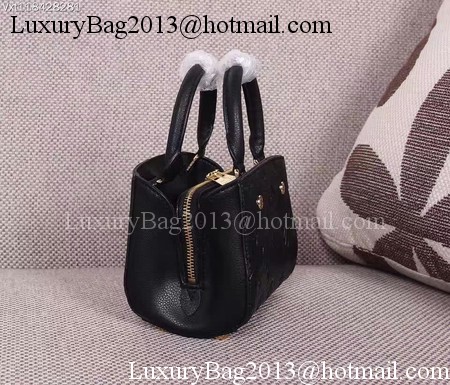 Louis Vuitton Monogram Empreinte NANO MONTAIGNE Bag M50865 Black