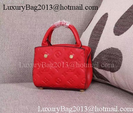 Louis Vuitton Monogram Empreinte NANO MONTAIGNE Bag M50865 Red