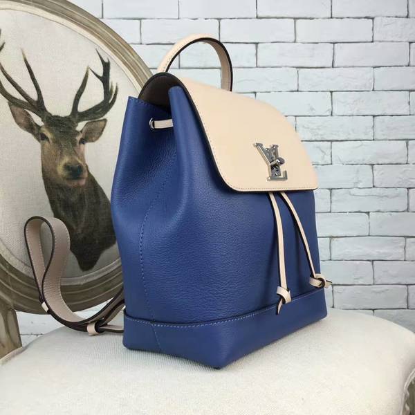 Louis Vuitton LOCKME BACKPACK 41817 Blue&Offwhite