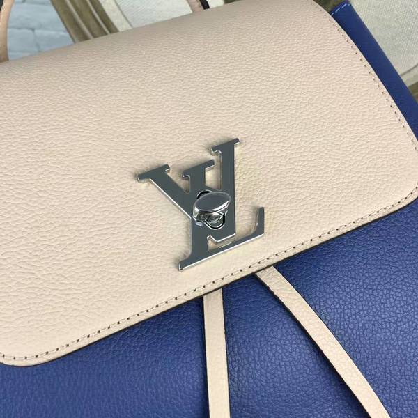 Louis Vuitton LOCKME BACKPACK 41817 Blue&Offwhite