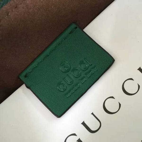 Gucci Smooth Leather Clutches 445597 Green