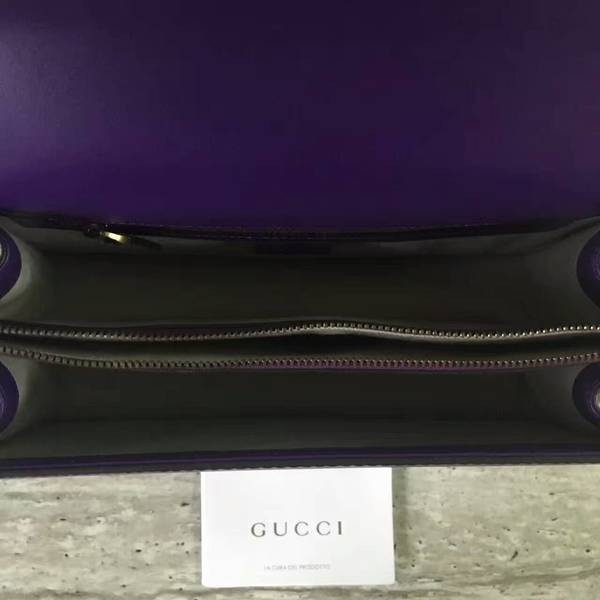 Gucci GG Marmont Original Leather Shoulder Bag 431777 Purple