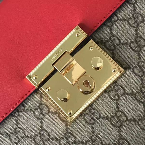 Gucci Padlock Gucci Signature Top Handle Bag 453188 Red&Pink