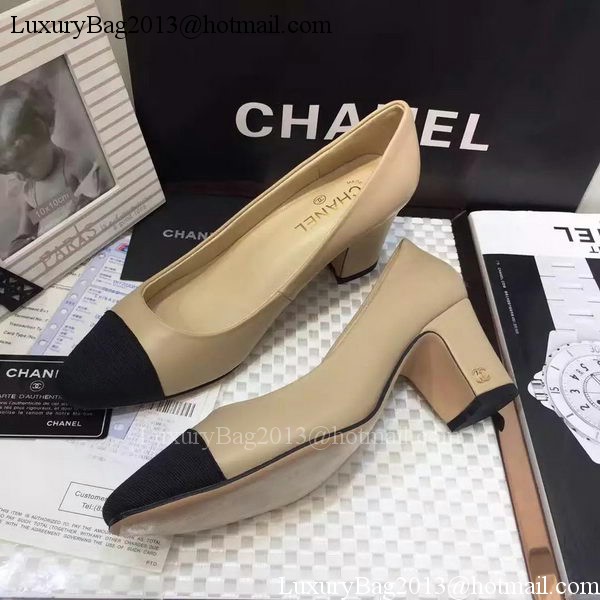 Chanel 60mm Leather Pump CH2076 Apricot