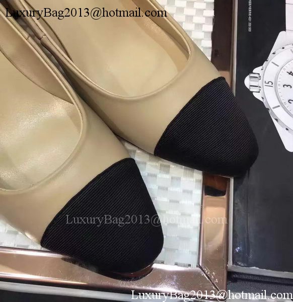 Chanel 60mm Leather Pump CH2076 Apricot