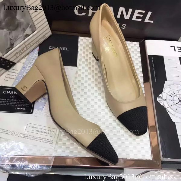 Chanel 60mm Leather Pump CH2076 Apricot