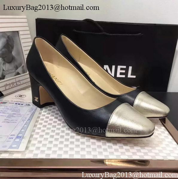 Chanel 60mm Leather Pump CH2076 Black