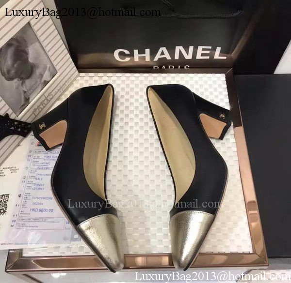 Chanel 60mm Leather Pump CH2076 Black