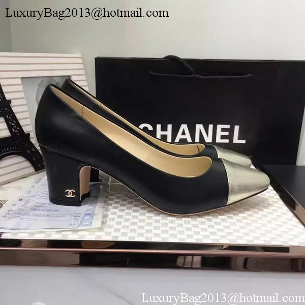 Chanel 60mm Leather Pump CH2076 Black