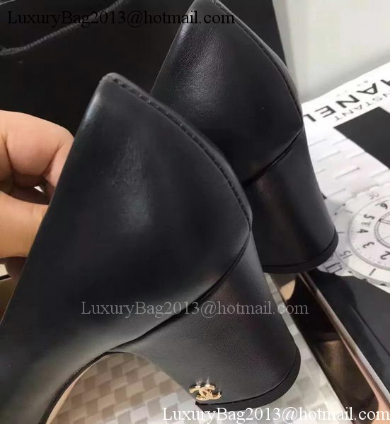 Chanel 60mm Leather Pump CH2076 Black