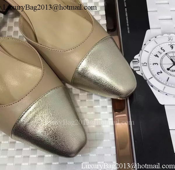 Chanel 60mm Leather Pump CH2077 Apricot
