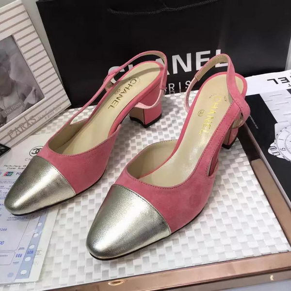 Chanel 60mm Leather Pump CH2077 Pink