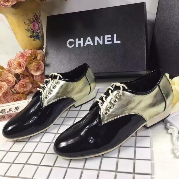Chanel Casual Shoes Leather CH2061 Gold