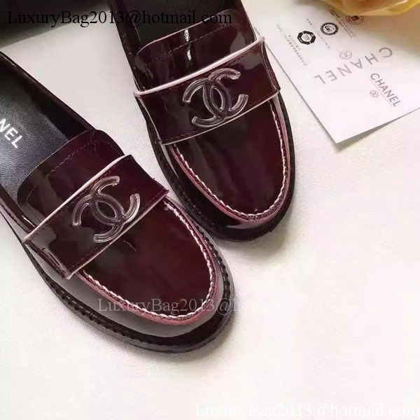 Chanel Casual Shoes Leather CH2064 Wine