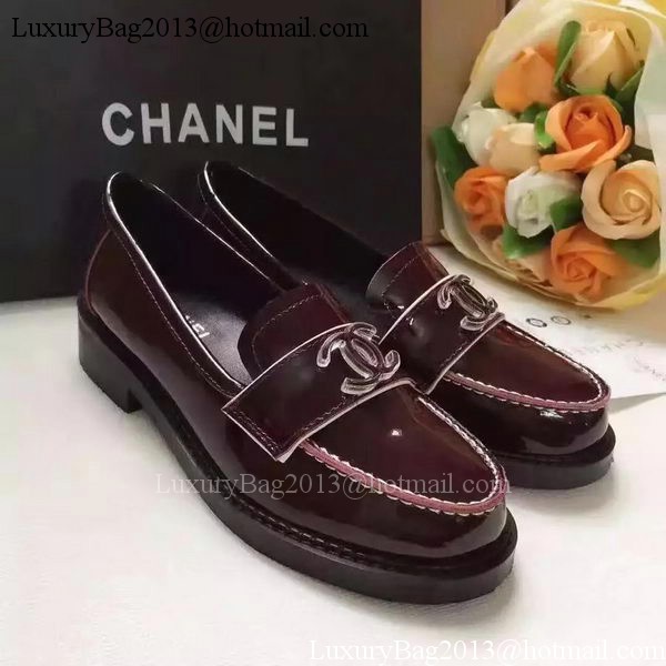 Chanel Casual Shoes Leather CH2064 Wine