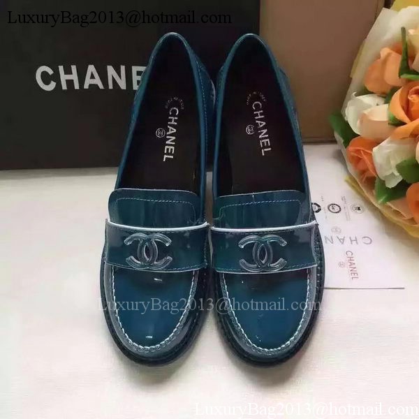 Chanel Casual Shoes Leather CH2066 Blue