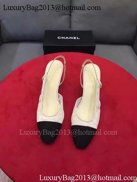 Chanel Leather Lace Sandal CH2071 Black