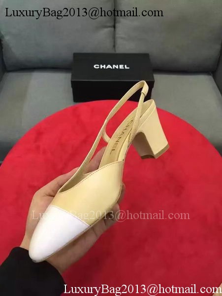 Chanel Leather Lace Sandal CH2072 White
