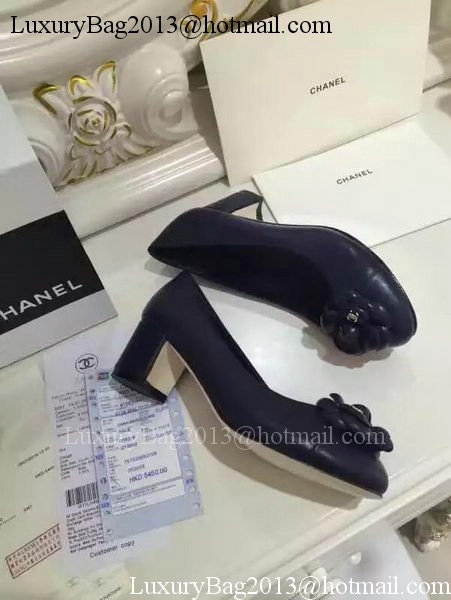 Chanel Sheepskin Leather 50mm Pump CH2075 Royal