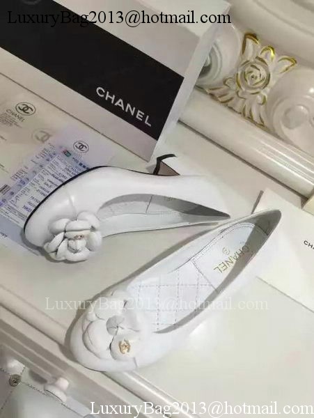 Chanel Sheepskin Leather 50mm Pump CH2075 White