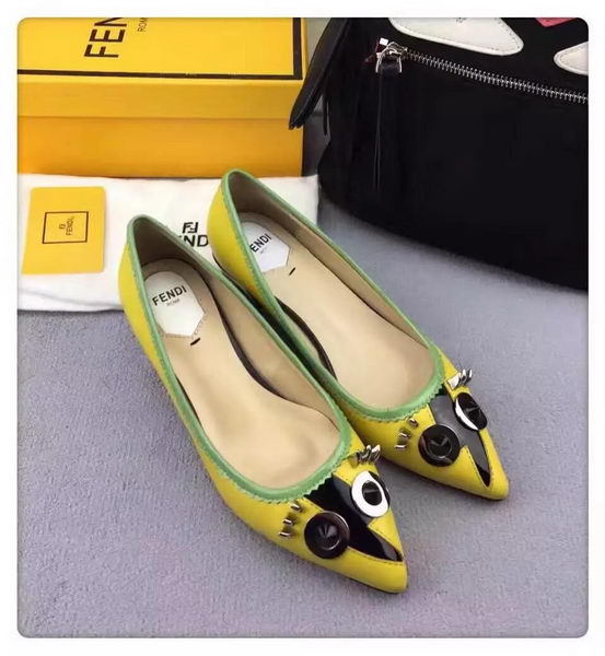 Fendi Ballerina Leather FD173 Yellow