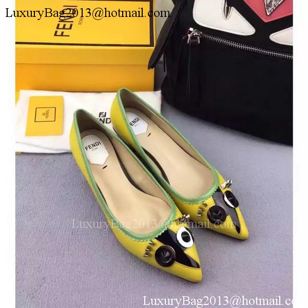 Fendi Ballerina Leather FD173 Yellow