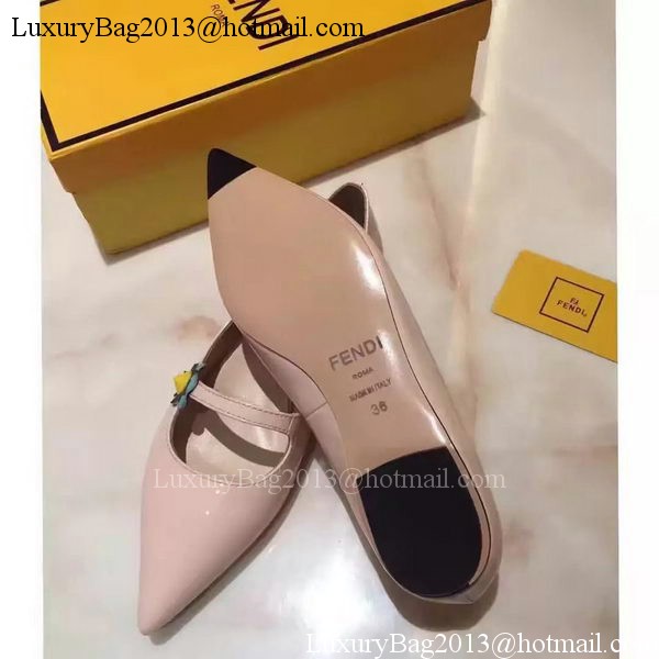 Fendi Patent Leather Ballerina FD174 Apricot