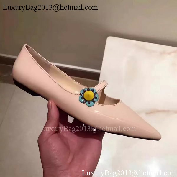 Fendi Patent Leather Ballerina FD174 Apricot