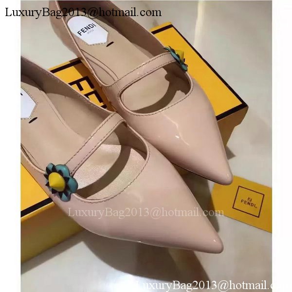 Fendi Patent Leather Ballerina FD174 Apricot