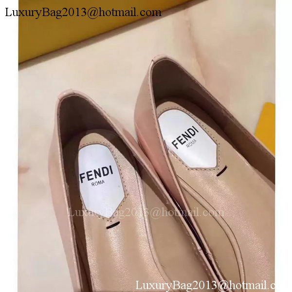 Fendi Patent Leather Ballerina FD174 Apricot
