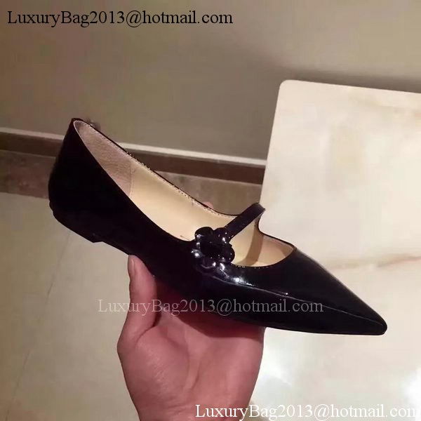 Fendi Patent Leather Ballerina FD174 Black