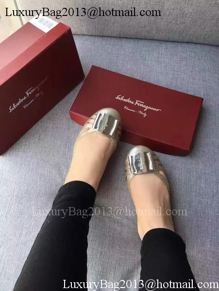 Ferragamo Ballerina FL935 Light Gold