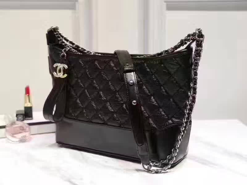 Chanel Shoulder Bag Sheepskin Leather A843567 Black 