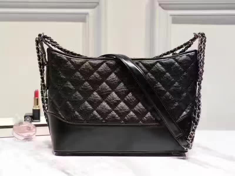 Chanel Shoulder Bag Sheepskin Leather A843567 Black 