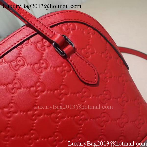 Gucci Calfskin Leather Small Tote Bag 341504 Red