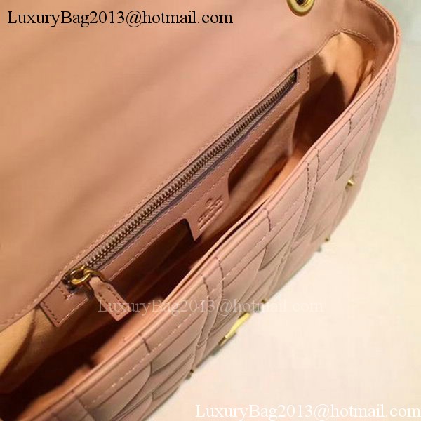 Gucci GG Marmont Mmatelasse Shoulder Bag 443496 Pink