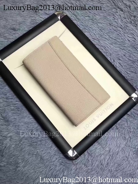 Louis Vuitton Calfskin Leather CAPUCINES WALLET M61249 Grey&Red