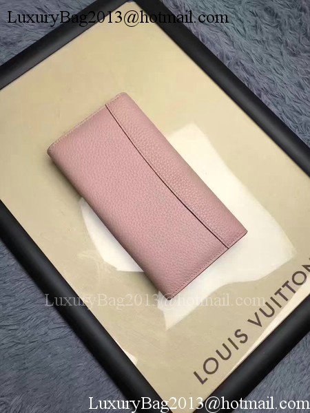 Louis Vuitton Calfskin Leather CAPUCINES WALLET M61249 Pink