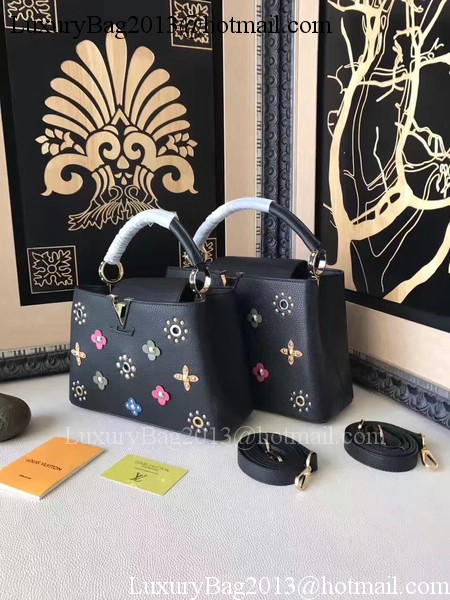Louis Vuitton Mechanical Flowers CAPUCINES BB M54310 Black